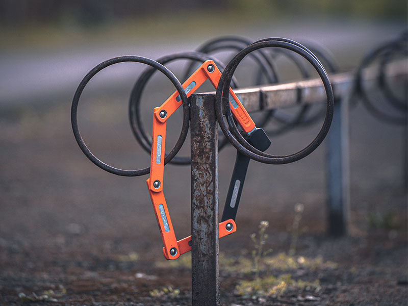 Can You Bring Bicycle Locks on Planes? 1 A red bicycle lock